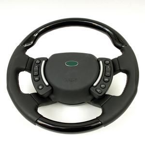 Range Rover L322 Steering Wheel BLACK PIANO (SPORTS GRIP) Napa Leather Heated Preview